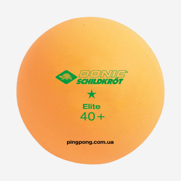 М'ячики Donic Elite 1* 40+ Orange 6pcs