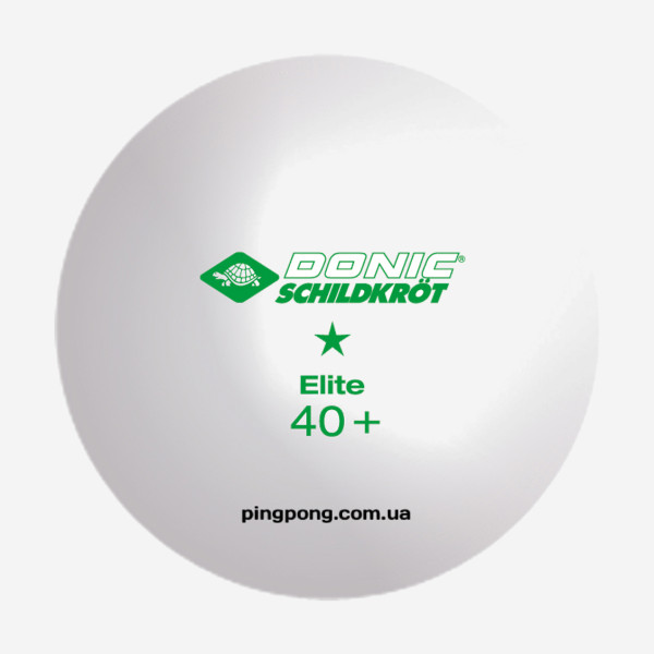 Мячики Donic Elite 1* White 3pcs