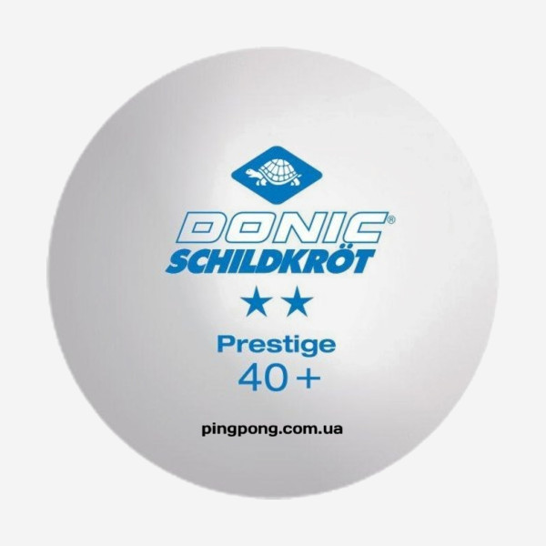 Мячики Donic Prestige 2* 40+ White 6pcs