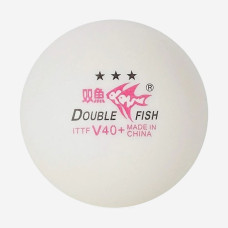 Мячики Double Fish 3* V40+ ITTF 1pcs (поштучно)