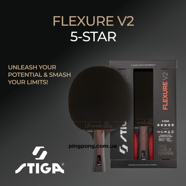 Ракетки для настільного тенісу Stiga Flexure V2 5 Star