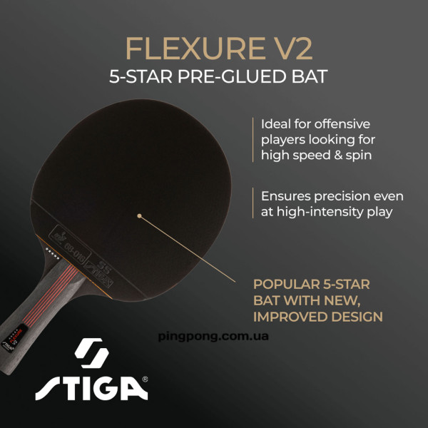 Ракетки для настільного тенісу Stiga Flexure V2 5 Star
