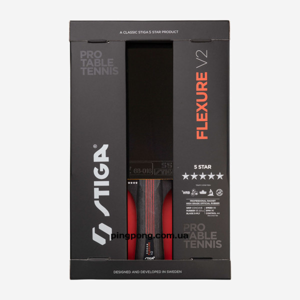 Ракетки для настільного тенісу Stiga Flexure V2 5 Star