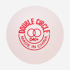 М'ячики DHS Double Circle Dual 40+ White 1pcs